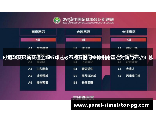 欧冠联赛最新赛程全解析球迷必看观赛时间安排指南重点对阵与看点汇总